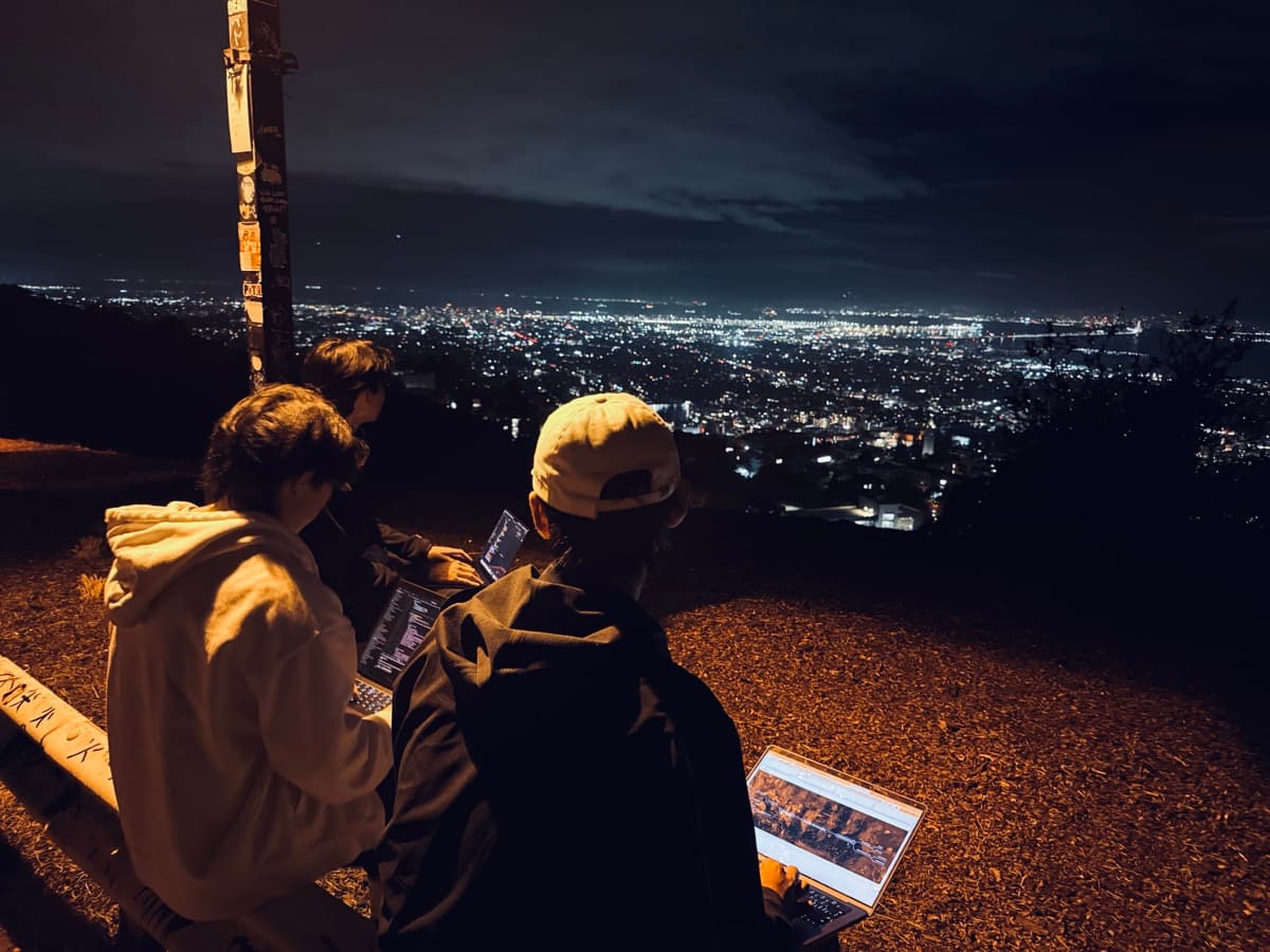 A snapshot with friends